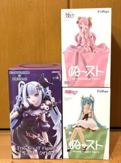 雪ミク クロミ ＆ 初音ミク すずらん ＆ 桜ミク 3個セット