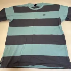 canterbury ラガーシャツ Lサイズ 青黒ストライプ