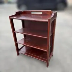 カリモク karimoku コロニアル スリッパラック 6段 美品 赤茶 - メルカリ