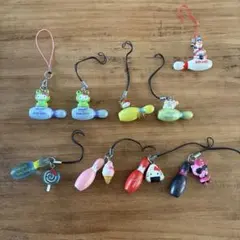 ハローキティ　ROUND1 ストラップ　8個セット