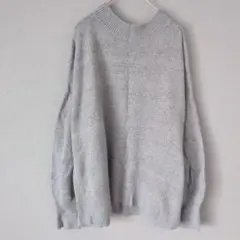 TIME AND TRU 【L(12-14)】 グレー 長袖ニットセーター 秋冬