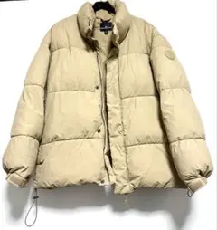 H&M ベージュ キルティング ジャケット　厚手　暖かい