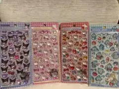 サンリオ第二弾　ボンボンドロップシール　キティ2種　クロミ　ハンギョドン　セット