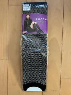 Tuche ブラック ハイソックス　22〜24cm