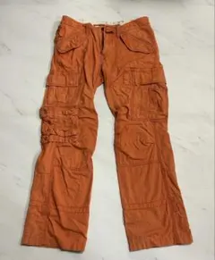 Polo by Ralph Laurenオレンジ カーゴパンツ 複数ポケット