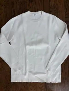 【UNIQLO】ウオッシャブルストレッチミラノリブクルーネックセーター