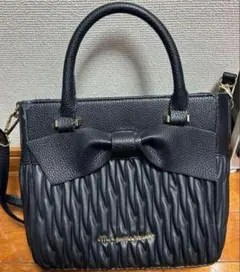 JILL by Jill STUART エンボスリボンバック2way黒