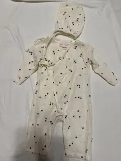 ZARA 花柄ロンパース&帽子 3-6ヶ月