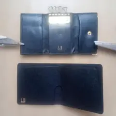 dunhill ブラック レザー キーケース