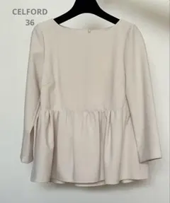 GW値下げ　セルフォード　ペプラムトップス　36