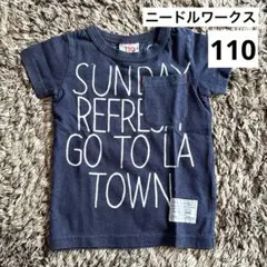 【新品タグ付】ニードルワークス110 Tシャツ　インディゴ アメカジ