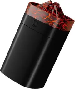⭐️未使用　卓上加湿器 超音波式 400ml LEDライト付 ブラック⭐️箱に傷ありのサムネイル