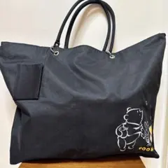 【大容量トート】Poohさんの大きなトートバッグ/旅行/マザーズバッグ/プーさん