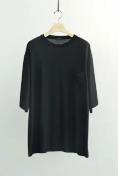COMOLI 26SS サマーウール 半袖Tシャツ ブラックBLACK コモリのサムネイル