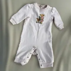 【美品】ラルフローレン　ロンパース 6M 裏起毛　女の子　ベビー　新生児