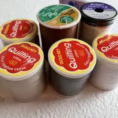 パッチワーク糸未使用　キルティング糸手縫い糸6個