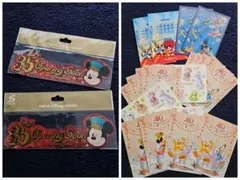 東京ディズニーリゾート 35周年 ステッカーと40周年ポストカード