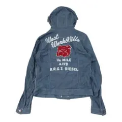DIESEL フード付きジャケット 薄手 Sサイズ