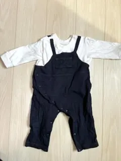 オーバーオール風ロンパース