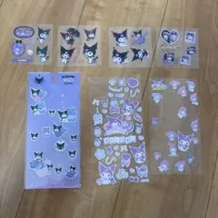 ボンボンドロップシール　ぷくぷくシール　クロミ　マイメロ　サンリオ　シール交換