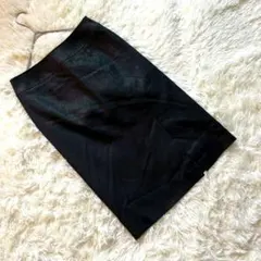 美品【インディヴィ】INDIVI 黒 タイトスカート サイズ40