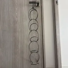 山崎実業 ジョイントハンガー リングス ブラック 帽子掛け