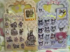 サンリオ らぶぶ 水シール ウォーターシール シャカシャカシール キーホルダー