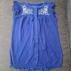 carter's ネイビー刺繍ロンパース 6ヶ月