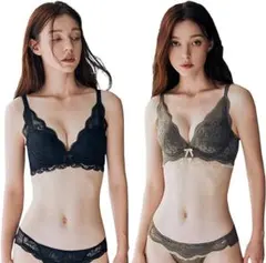 お得2枚セット最強盛り ブラ ブラジャー ノンワイヤー 谷間 育乳