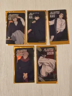 呪術廻戦　ナムコ　クリアイラストシート 5枚セット