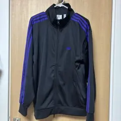 adidas トラックジャケット ジャージ 黒 紫 ベッケンバウアー