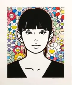 村上隆「smile_01 w M.F」ED100 納品書付 - メルカリ