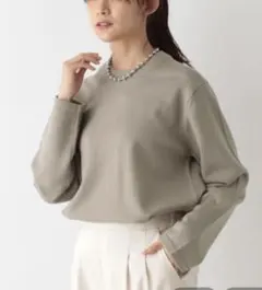 ★グローバルワーク メルティクルーネックプルオーバー