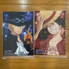 ONE PIECE 生ブロマイド　ジャンプフェスタ2016限定　ルフィ　サボ