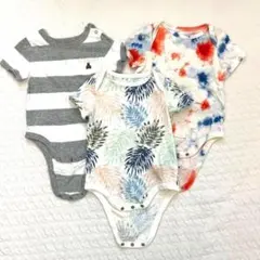 GAP baby まとめ売り 3枚セット 6-12m 半袖ロンパース 70cm