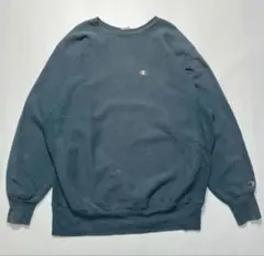 90s usa製 リバースウィーブ xxl 青 ワンポイント