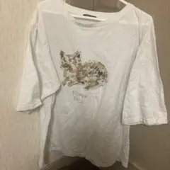 【米津玄師】 米津玄師 ライブ Tシャツ ネコ ホワイト フリーサイズ