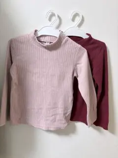 UNIQLO リブトップス 2枚セット 120