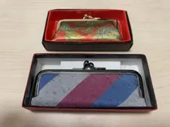 印鑑ケース和風柄がま口2個セット