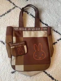 ミッフィー トートバッグ miffy brown 2000年代　レア