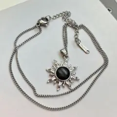 金運、勝負運の石！ハイパーシーン 太陽モチーフネックレス