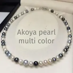 テリ強/大珠】あこや真珠 パール ネックレス ピーコック 8.5mm 42g 