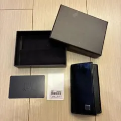 dunhill 黒 レザー キーケース