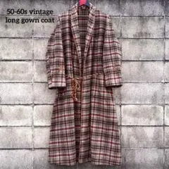 50s 60s vintage スーパーロング　ガウンコート　England製のサムネイル