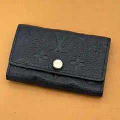 美品 ルイヴィトン モノグラム アンプラント キーケース ミュルティクレ6 黒
