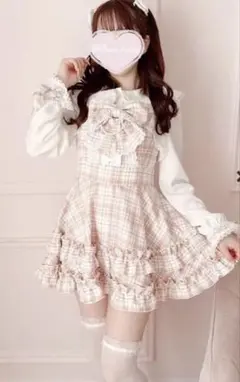 【Princess Melody】チェックDOLLYキャミワンピース ピンク