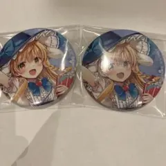 東方project 霧雨魔理沙　缶バッジ　2点