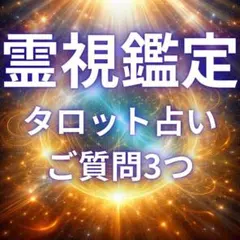 【ご質問3つ】霊視鑑定　タロット占い　恋愛・仕事・人間関係・人生・将来