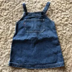 コムサイズム 90 キッズ 女の子 デニム ジャンパースカート