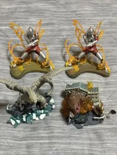 新タイムスリップグリコ ウルトラマン スペシウム光線発射 ペギラが来た 地底怪獣